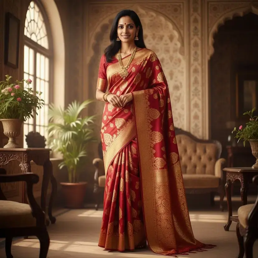 Banarasi Silk saree generated by AI