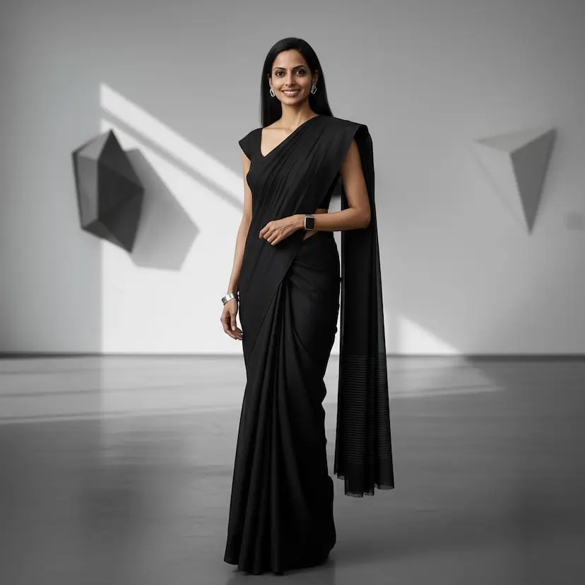 Minimalist Chic saree generated by AI