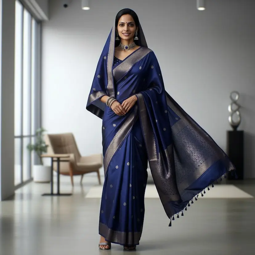 Fashion Editorial saree generated by AI